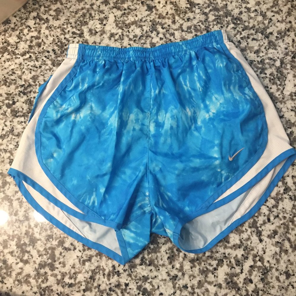 Blue Tie-dye Nike Tempo Running Shorts